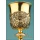 Antique Silver Gilt Chalice with Medallions. France, XIX Century