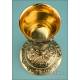 Antique Silver Gilt Chalice with Medallions. France, XIX Century