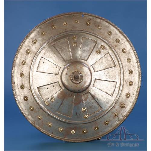 Antique Spanish Combat Rodela Shield. 16th C. Spain, Circa 1570.