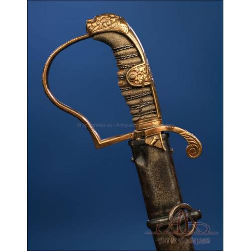 Imperial Prussian-Saxon Saber for Artillery Officer. Saxony, Germany, 1873