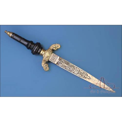 Antique Spanish Plug Bayonet. Toledo, Spain, 1872