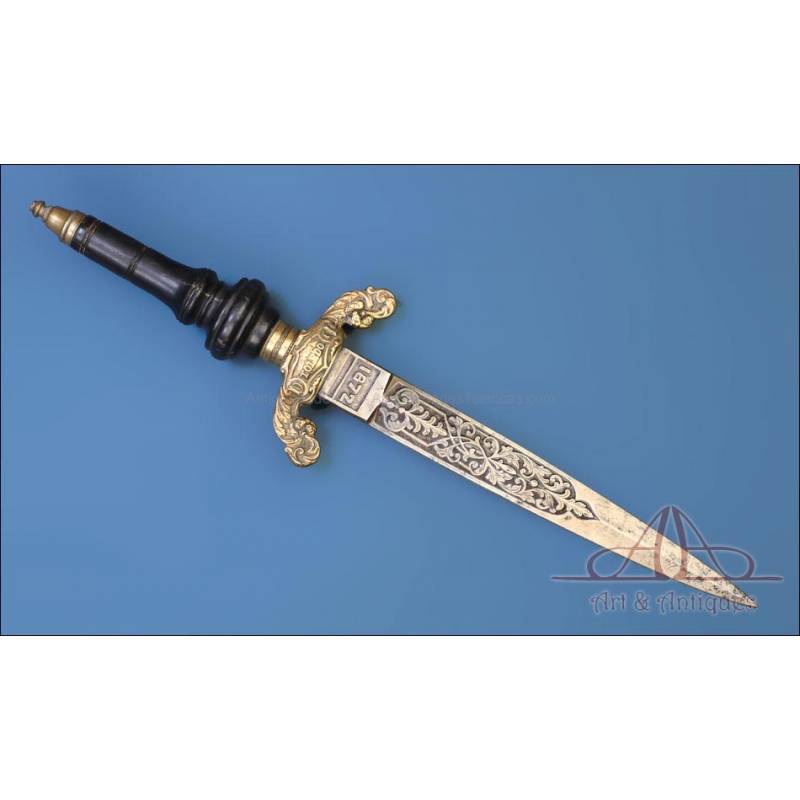 Antique Spanish Plug Bayonet. Toledo, Spain, 1872