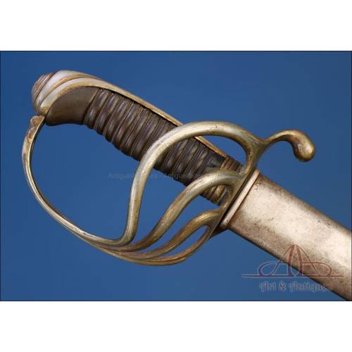 Antique Saber Sword for Infantry Officer M. 1882. France, Circa 1900