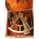 Antique English Brass Sextant. T. Hemsley & Son. London, England, 19th Century