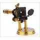 Very Rare Antique Constant Verick Microscope, Model 6. France, 1880