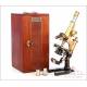 Antique Leitz Wetzlar Microscope. Storing Case. Germany, 1908