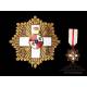 Great Cross of the Order of Military Merit, White Distinction and Miniature. Spain, Franco