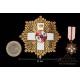 Great Cross of the Order of Military Merit, White Distinction and Miniature. Spain, Franco
