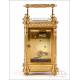 Antique Gorgeous Carriage Clock or Officers Clock. France, Circa 1900
