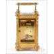 Antique Gorgeous Carriage Clock or Officers Clock. France, Circa 1900