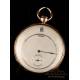 Raro Reloj de Bolsillo Customizado P. Le Roy. Sonería de Cuartos. Francia, Circa 1880