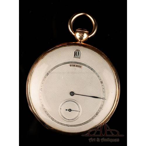 Rare Customized Quarter Repeater P. Le Roy Pocket Watch. France, Circa 1880