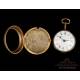 Antique Verge-Fusee Pocket Watch. Double Case and Shagreen. James Jamieson, Circa 1760