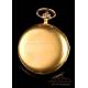 Antique Minute-Repeating 18K Gold Pocket Watch. Perret & Berthoud. Switzerland, Circa 1920