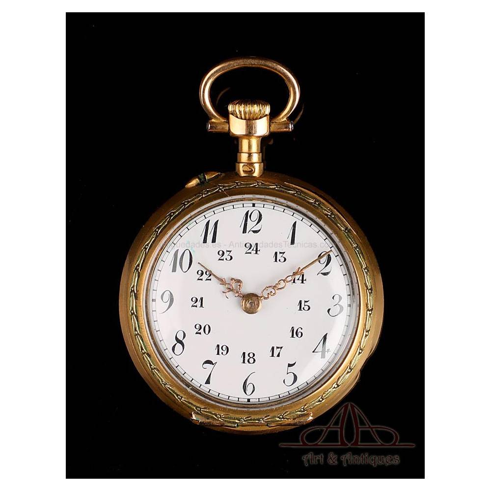 18 karat hotsell gold pocket watch
