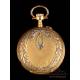 Antique Le Coultre Ladies Pocket Watch. 18-Carat Gold and Diamonds. Circa 1890