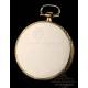 Antique Ultrafine Pocket Watch by Paul Ditisheim. 18K Gold. Switzerland, Circa 1925