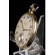 Antique Ultrafine Pocket Watch by Paul Ditisheim. 18K Gold. Switzerland, Circa 1925