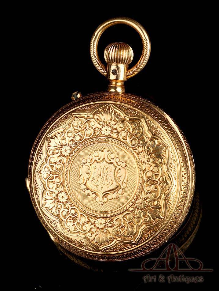 Antique 18K Gold Pocket Watch. Thomas Russell. England 1879