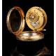 Raro Reloj Catalino. Oro 18K. Sonería a Cuartos. Jean Robert. Suiza, Circa 1770