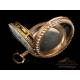 Very Rare 18K-Gold Quarter Repeater Pocket Watch. Jean Robert. Switzerland, Circa 1770