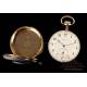 Antique Longines Pocket Watch. 18K Gold. Switzerland, Circa 1930