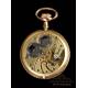 Antique Longines Pocket Watch. 18K Gold. Switzerland, Circa 1930