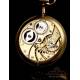 Antique Longines Pocket Watch. 18K Gold. Switzerland, Circa 1930