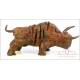 Bull. Big-Sized Bronze Sculpture by Joan Ripollés. Signed and Numbered IV/VIII