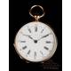 Antiguo Reloj de Bolsillo para Señora. Oro de 18K. Francia, Circa 1870