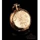Beautiful Antique 18K Gold Ladies Pocket Watch. France, Circa 1900