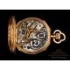 Reloj de Bolsillo de señora en Oro Macizo de 14K. Perret & Cie. Suiza, Circa 1880