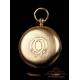Bonito Reloj de Bolsillo Antiguo. 3 Tapas. Oro 18K. Inglaterra, Circa 1870