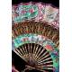 Antique Chinese Fan with lacquered rods and gold plated fittings. XIX CENTURY