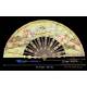 Antique Chinese Fan for Europe with Silver Rods and Enamels. S. XIX