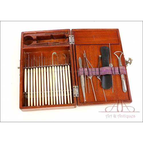 Antique Ophthalmologic-Surgery Tool Set. Circa 1900