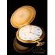 Amazing Longines 18K Gold Pocket Watch. Switzerland, Circa 1920