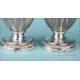 Very Antique Liturgical Silver Cruet Set. Paris, France, 1819-1838