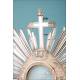 Gorgeous and Very Antique Silver Monstrance. Complete. Paris, France, 1819-1838