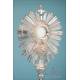 Gorgeous and Very Antique Silver Monstrance. Complete. Paris, France, 1819-1838