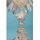 Gorgeous and Very Antique Silver Monstrance. Complete. Paris, France, 1819-1838