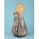 Silver Virgin Lady of the Forsaken, Patron Saint of Valencia. Spain. Piró silversmiths