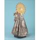 Silver Virgin Lady of the Forsaken, Patron Saint of Valencia. Spain. Piró silversmiths