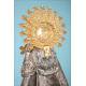 Silver Virgin Lady of the Forsaken, Patron Saint of Valencia. Spain. Piró silversmiths