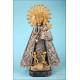 Silver Virgin Lady of the Forsaken, Patron Saint of Valencia. Spain. Piró silversmiths