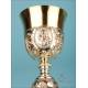 Antique Baroque Gilded Silver Chalice With Scenes. France, Circa 1880