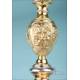 Antique Gilt-Silver Chalice and IHS Paten. France, Circa 1900