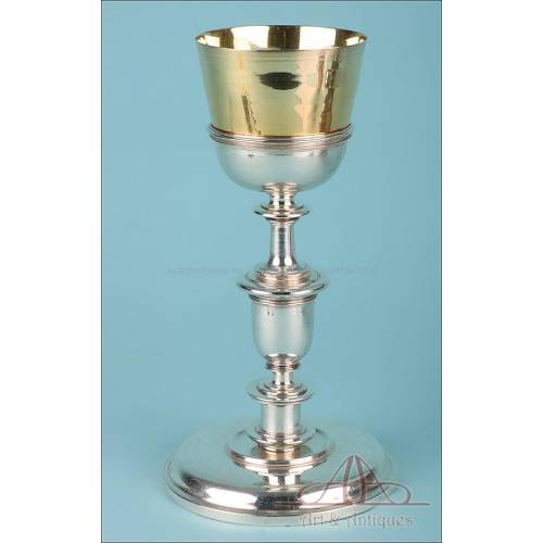 Very Antique Spanish Silver Chalice. 18-19th Century. Spain, Circa 1700