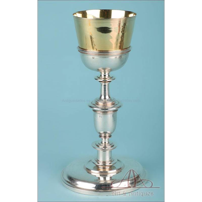 Very Antique Spanish Silver Chalice. 18-19th Century. Spain, Circa 1700