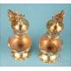 Striking Gilt Silver Cruet Set with Enamels. France, Circa 1870